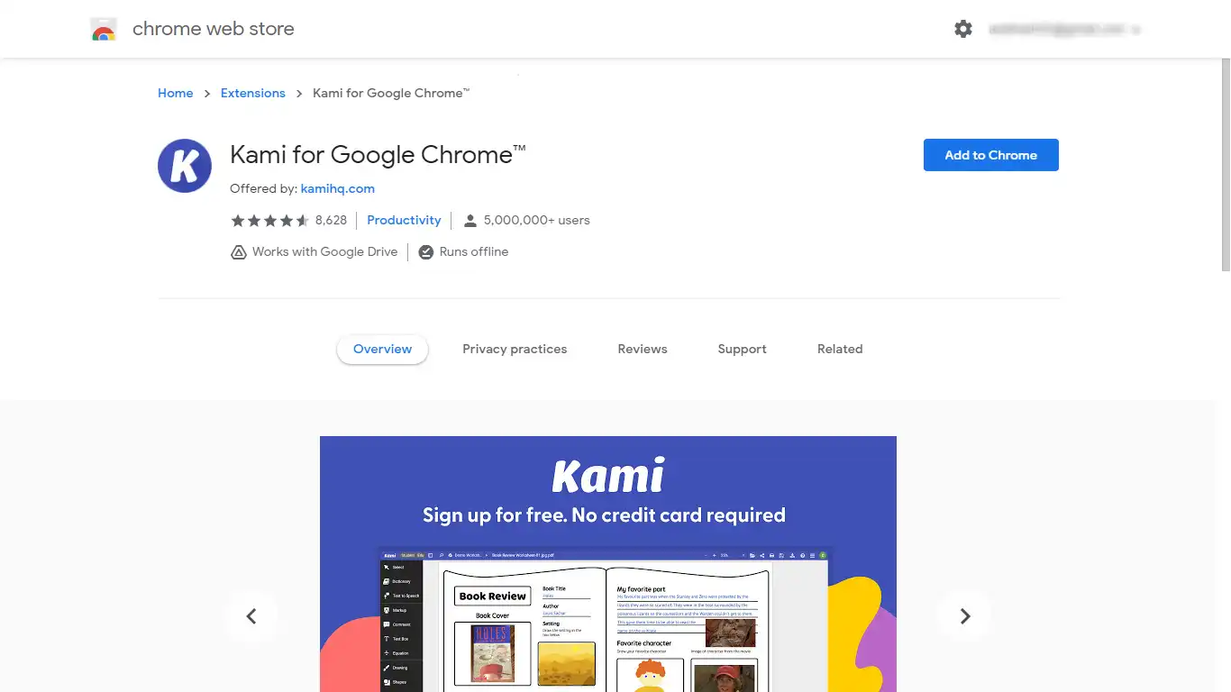 How To Use Kami Extension - chrome web store