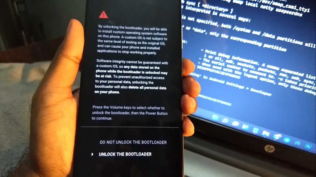 unlock bootloader prompt on moto g 5g