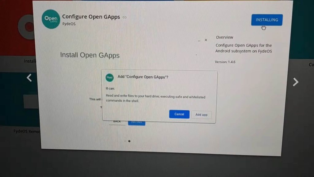 open gapps for fyde os