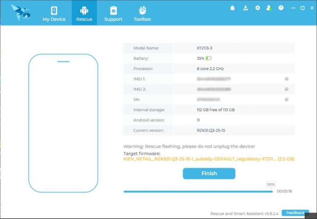 flash stock firmware on motorola smartphone