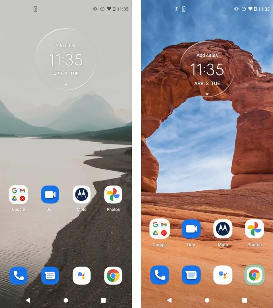 Motorola-My-UX-Android-12-home-screen