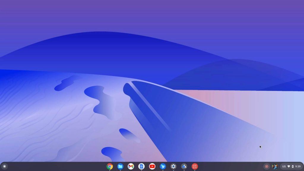 chrome os flex home screen