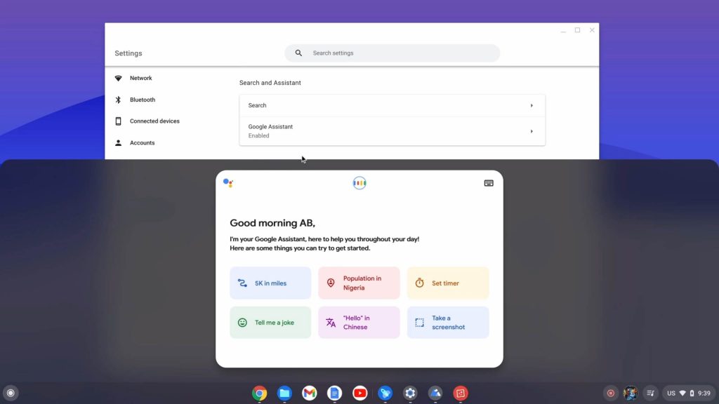 chrome os flex google assistant