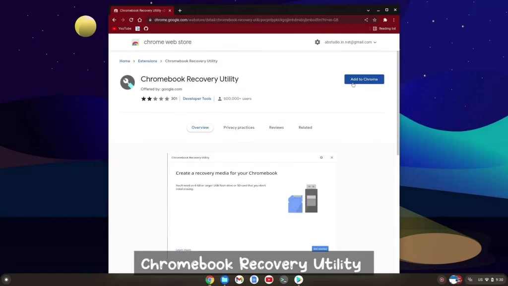 using chromebook recovery utility to remove chrome os flex