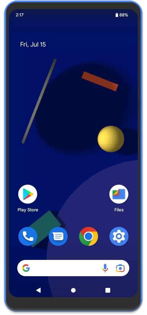 android 13 home screen