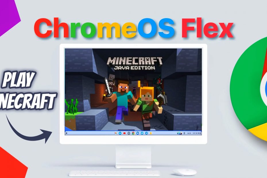 minecraft on chrome os flex install and play