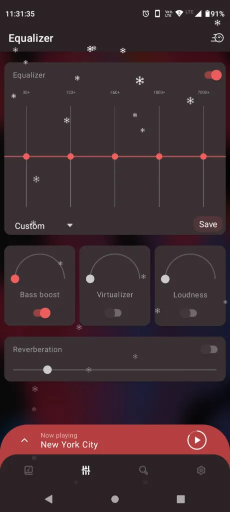 frolomuse music player - Equalizer