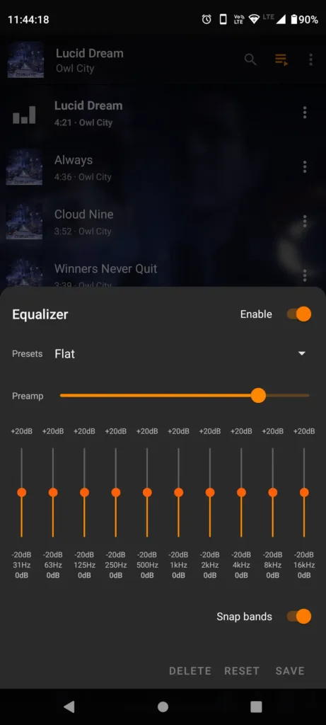 vlc for android equalizer - best offline music player android