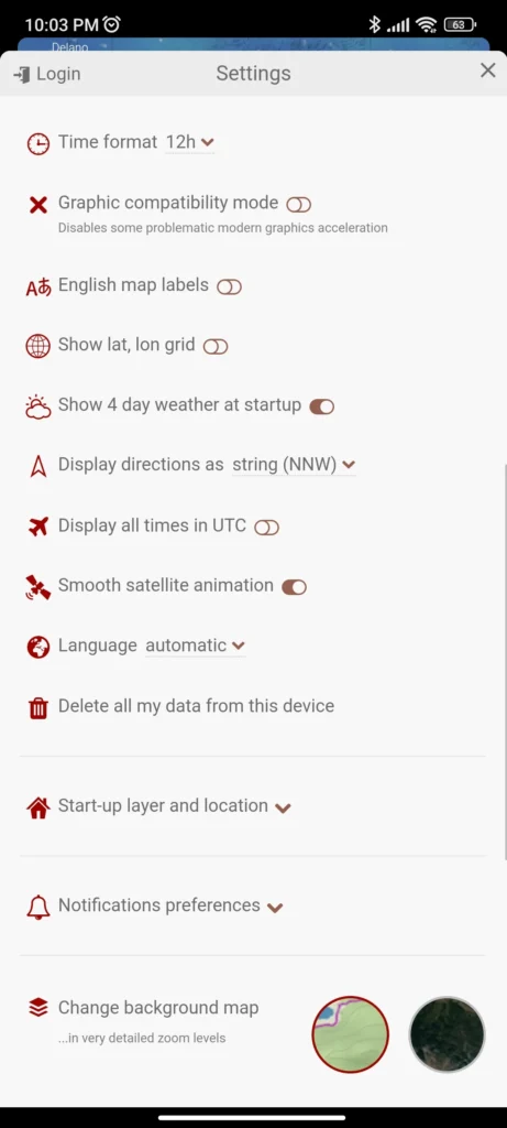 windy.com weather app for Android
