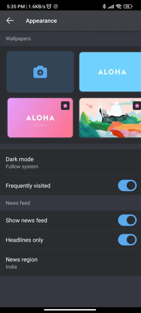 Aloha Browser - Best Web browsers for Android