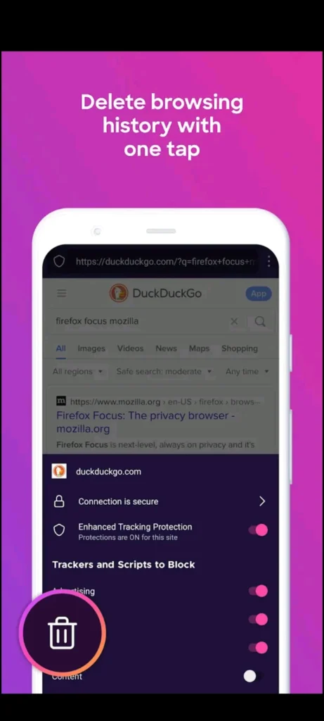 Firefox Focus - Best Web browsers for Android