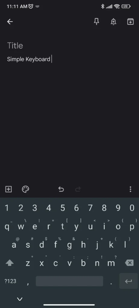 Simple keyboard - best open source keyboard apps for android
