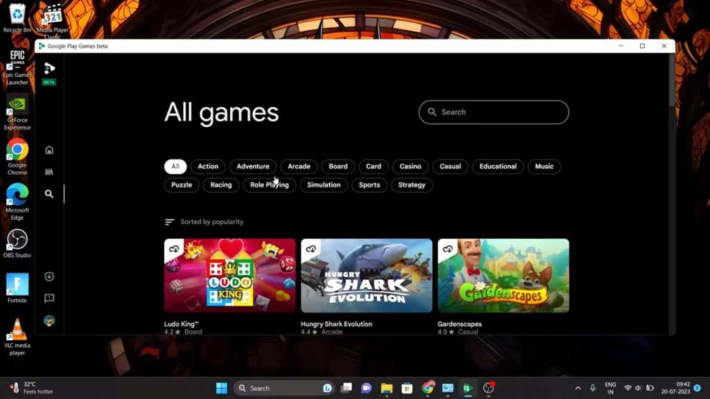 Google Play Games For Windows Games