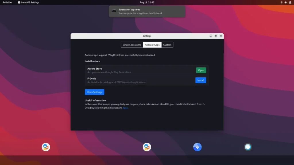 Dual Boot Blend OS