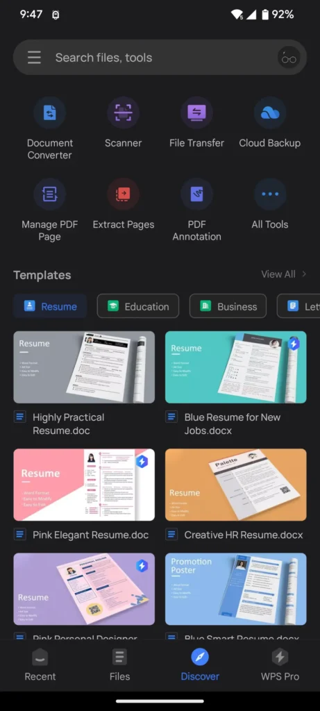 WPS Office - Best PDF Readers for Android