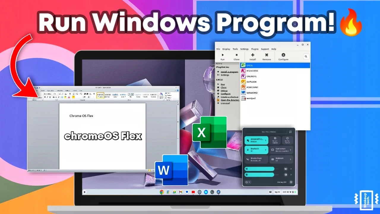 MS Office on Chrome OS Flex Install and Run
