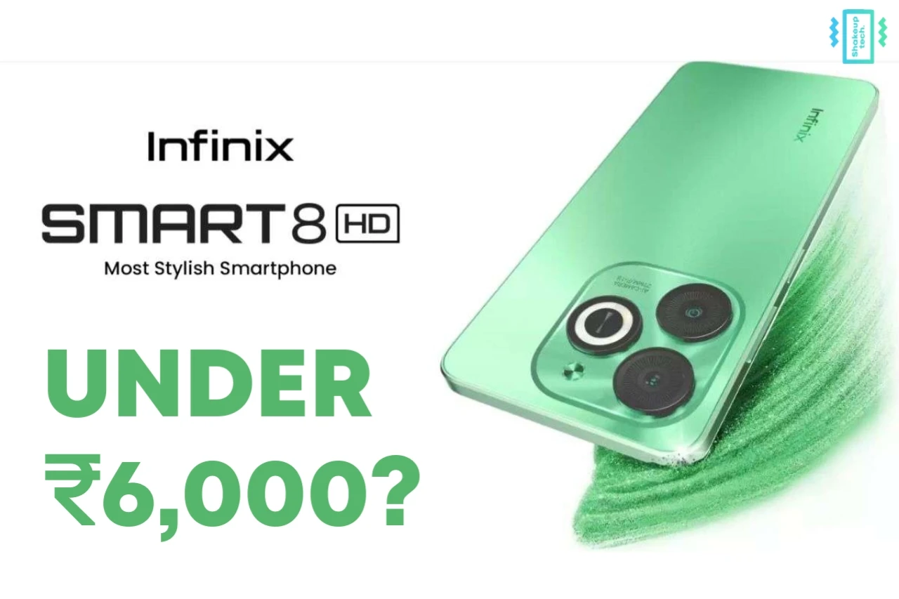 Infinix Smart 8 Hd Priced Under ₹6000 Segment 1st 90hz Fp Sensor