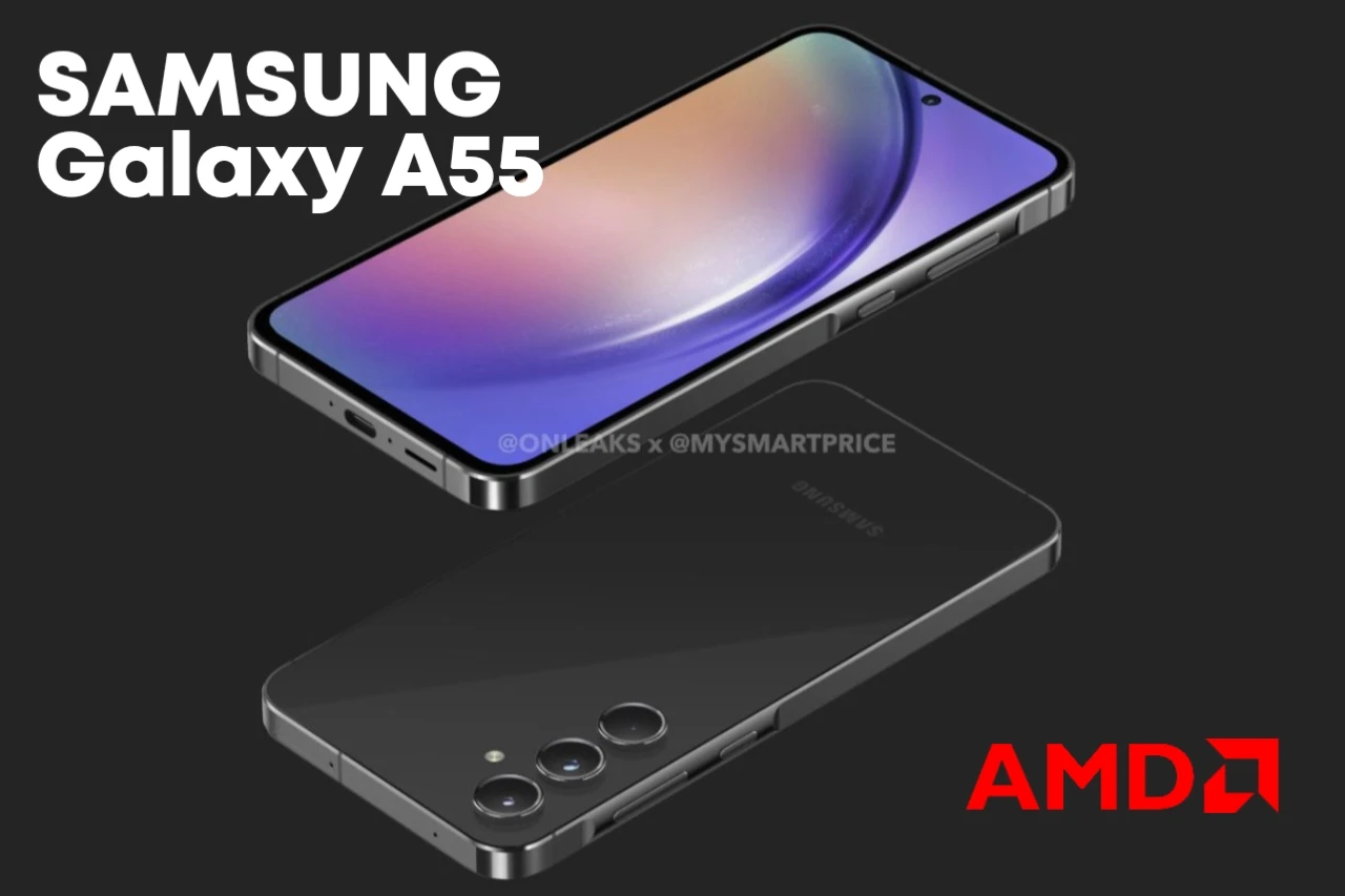 Samsung Galaxy A55 Design And Render Leaks, Metal Build, AMD Graphics