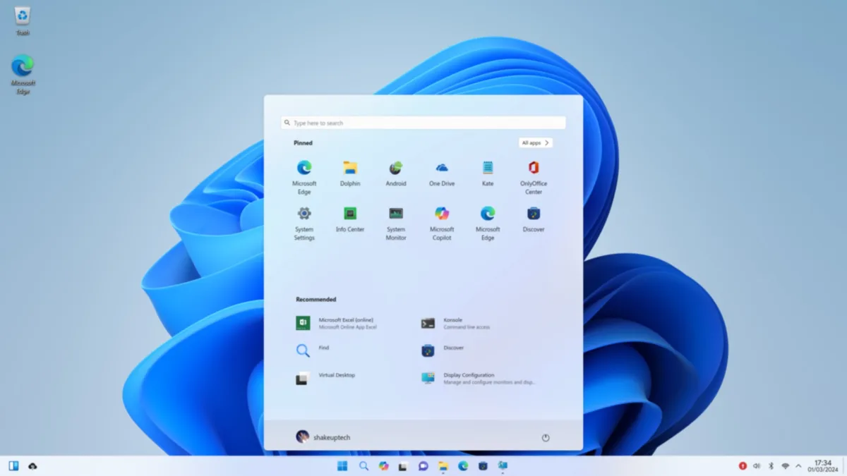 Wubuntu desktop 