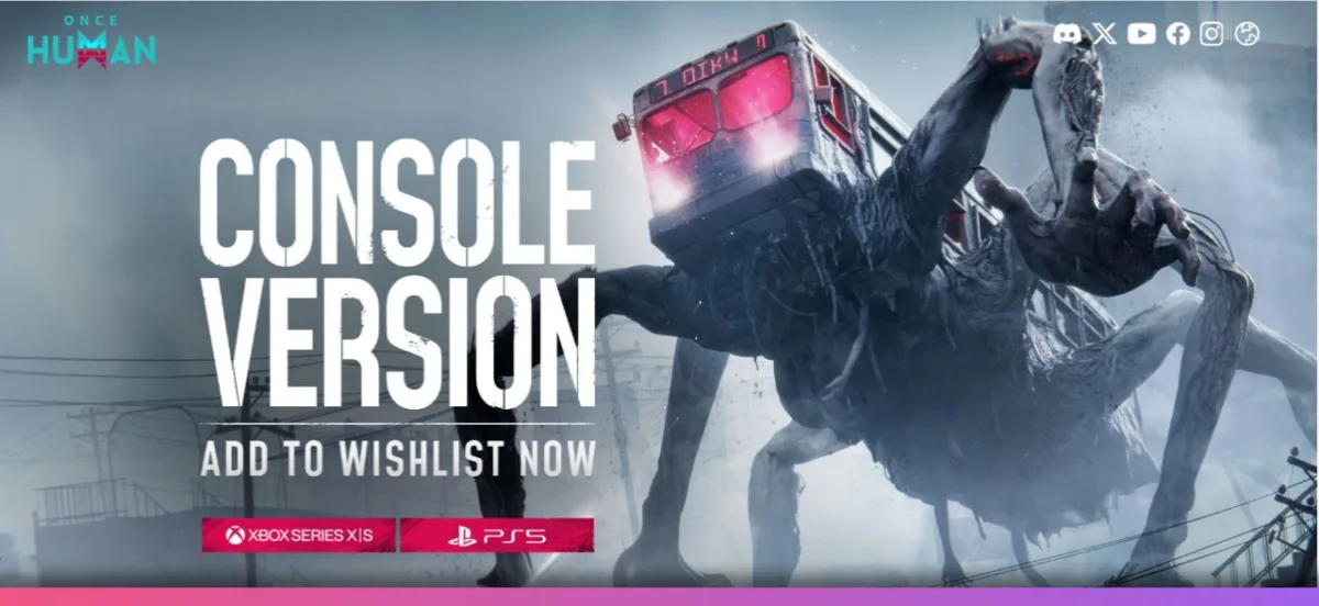 once human console relase details
