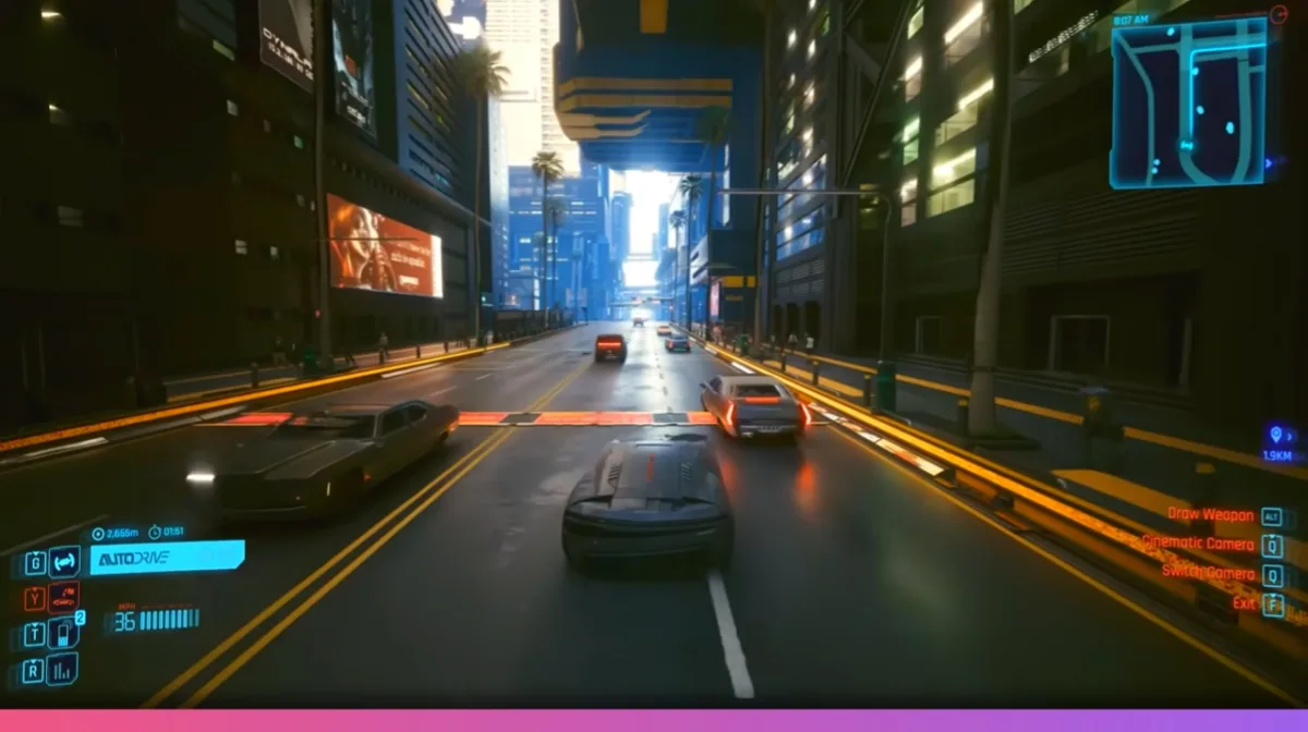 Cyberpunk 2077 2.31 Update Makes AutoDrive Smoother and Faster