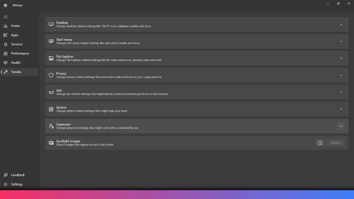 Wintoys The Easiest Way to Optimize and Debloat Windows 11