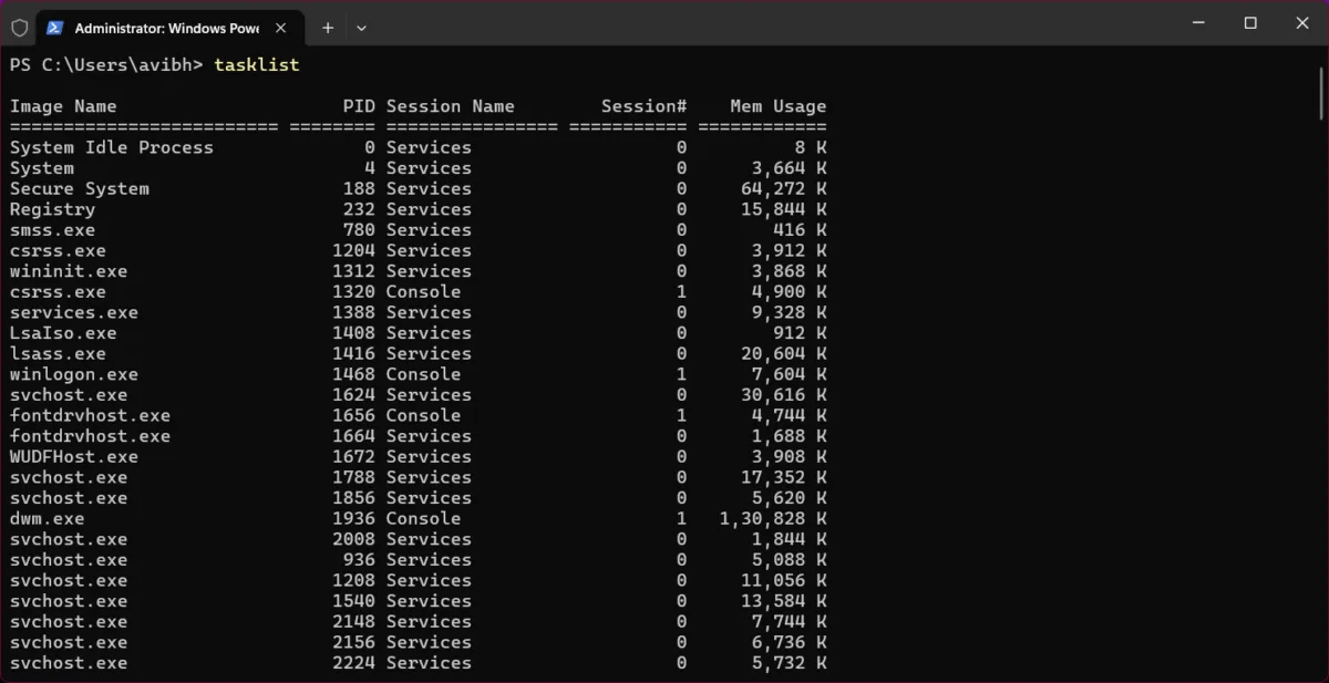 tasklist-cmd