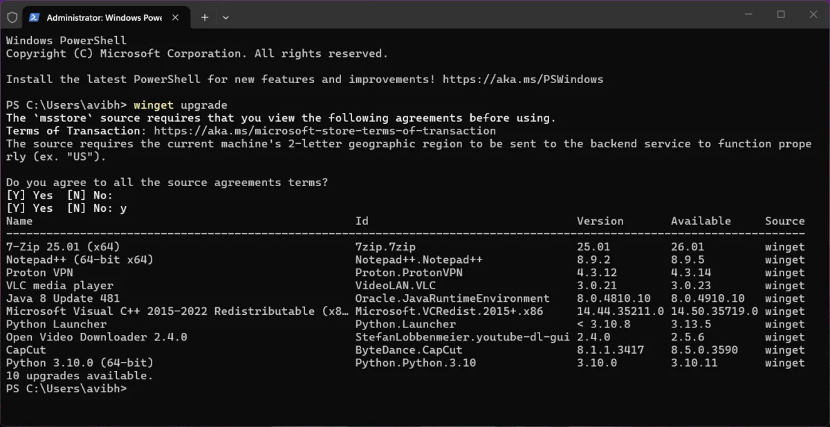 winget windows-cmd