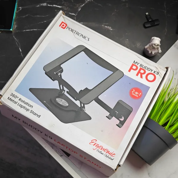 portronics my buddy k9 pro laptop stand (2) Portronics My Buddy K9 Pro - Laptop Stand